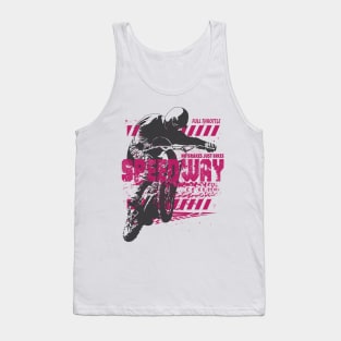 Speedway Full Throttle, No Breaks Just Bikes Tank Top